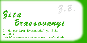 zita brassovanyi business card